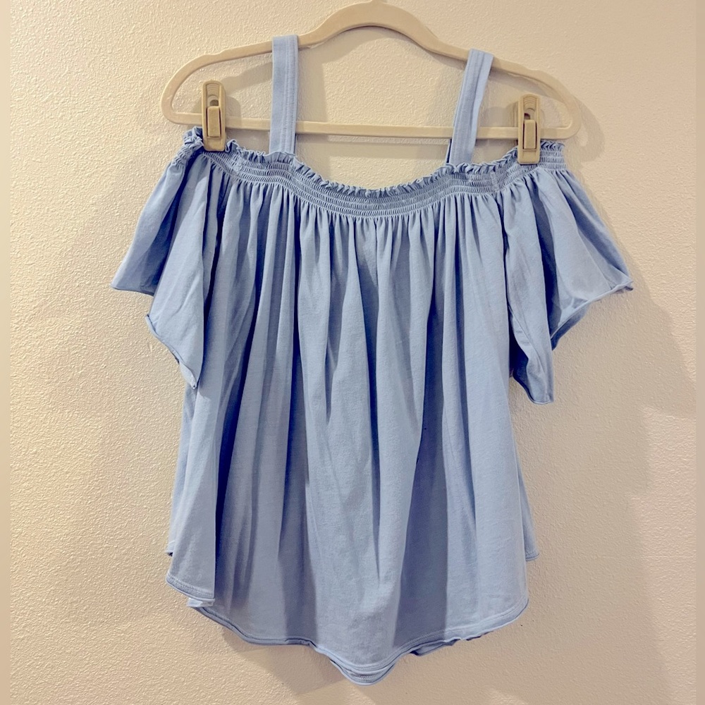 Light blue free people top